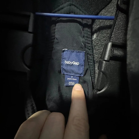 Gap toddler size 2 years‎  black 2 piece down filled snowsuit - Picture 3 of 4